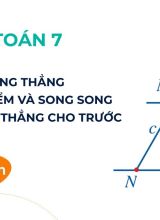 Vẽ đường thẳng đi qua một điểm và song song với một đường thẳng cho trước - Toán 7  -  Hoc10